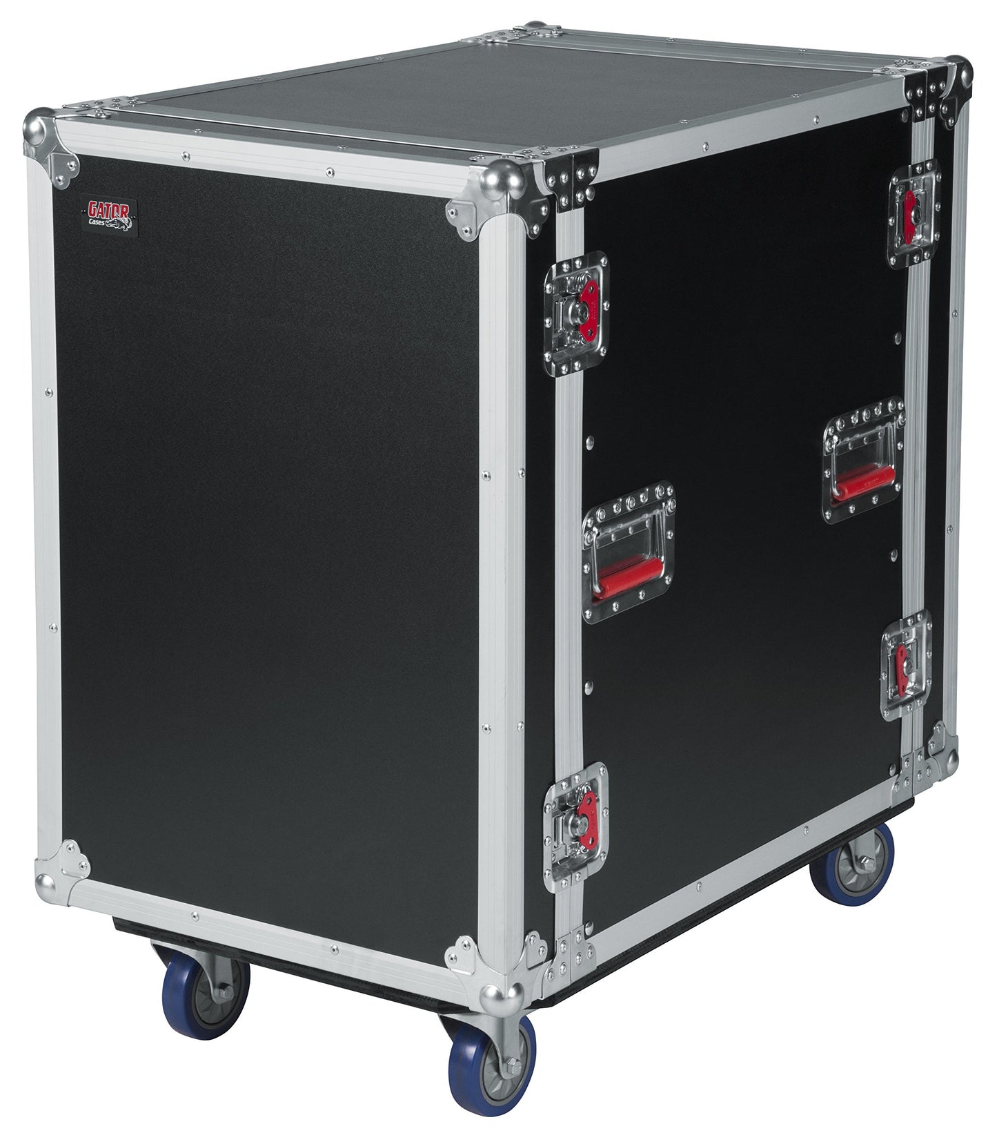 Gator Cases G-TOUR Deep Audio Road Rack with Heavy-Duty Casters and Tour Grade Hardware; 24" Rackable Depth, 16U (G-TOUR 16U CAST)