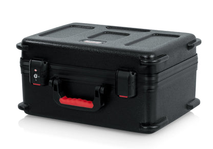 Gator Cases Molded Flight Case to Hold Up to (30) Wired Microphones with TSA Approved Locking Latch; (GTSA-MIC30)