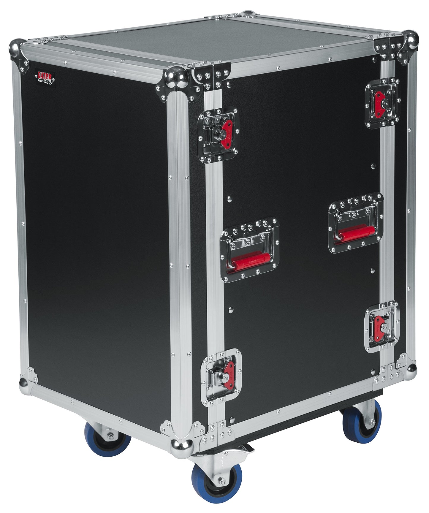 Gator Cases G-TOUR Audio Road Rack with Heavy-Duty Casters and Tour Grade Hardware; 17" Rackable Depth, 16U (G-TOUR 16U CAST)