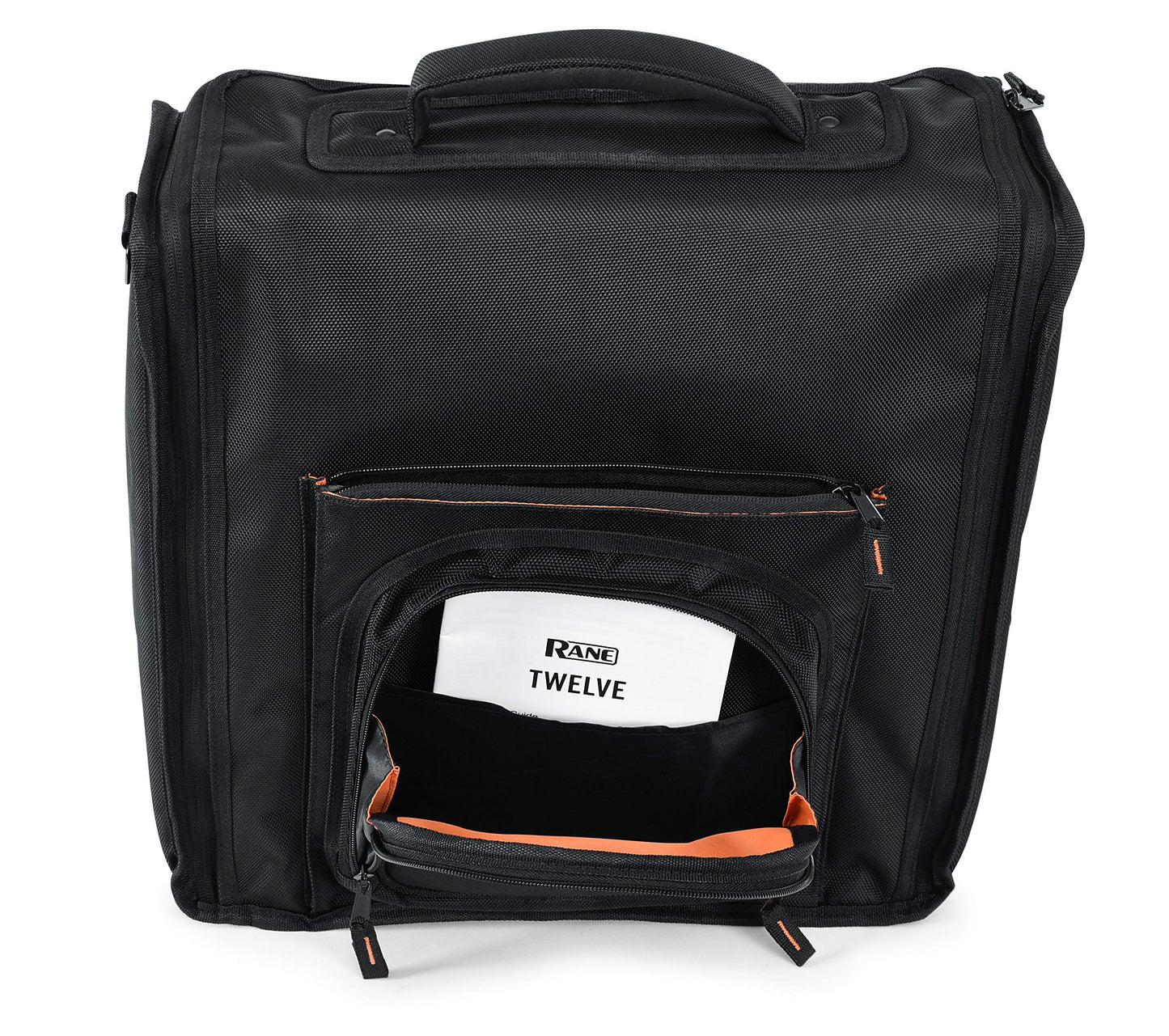 Gator Cases Club Series DJ Carry Bag with Bright Orange Interior; Designed to fit Rane Twelve Turntables (GCLUBRN12)