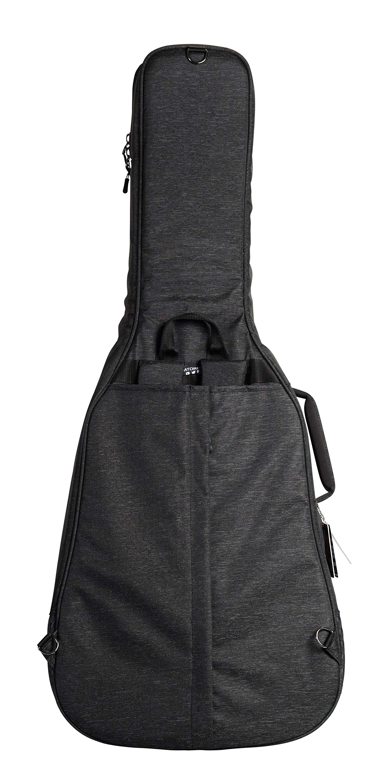 Gator Cases Transit Series Acoustic Guitar Gig Bag; Charcoal Black Exterior (GT-ACOUSTIC-BLK)