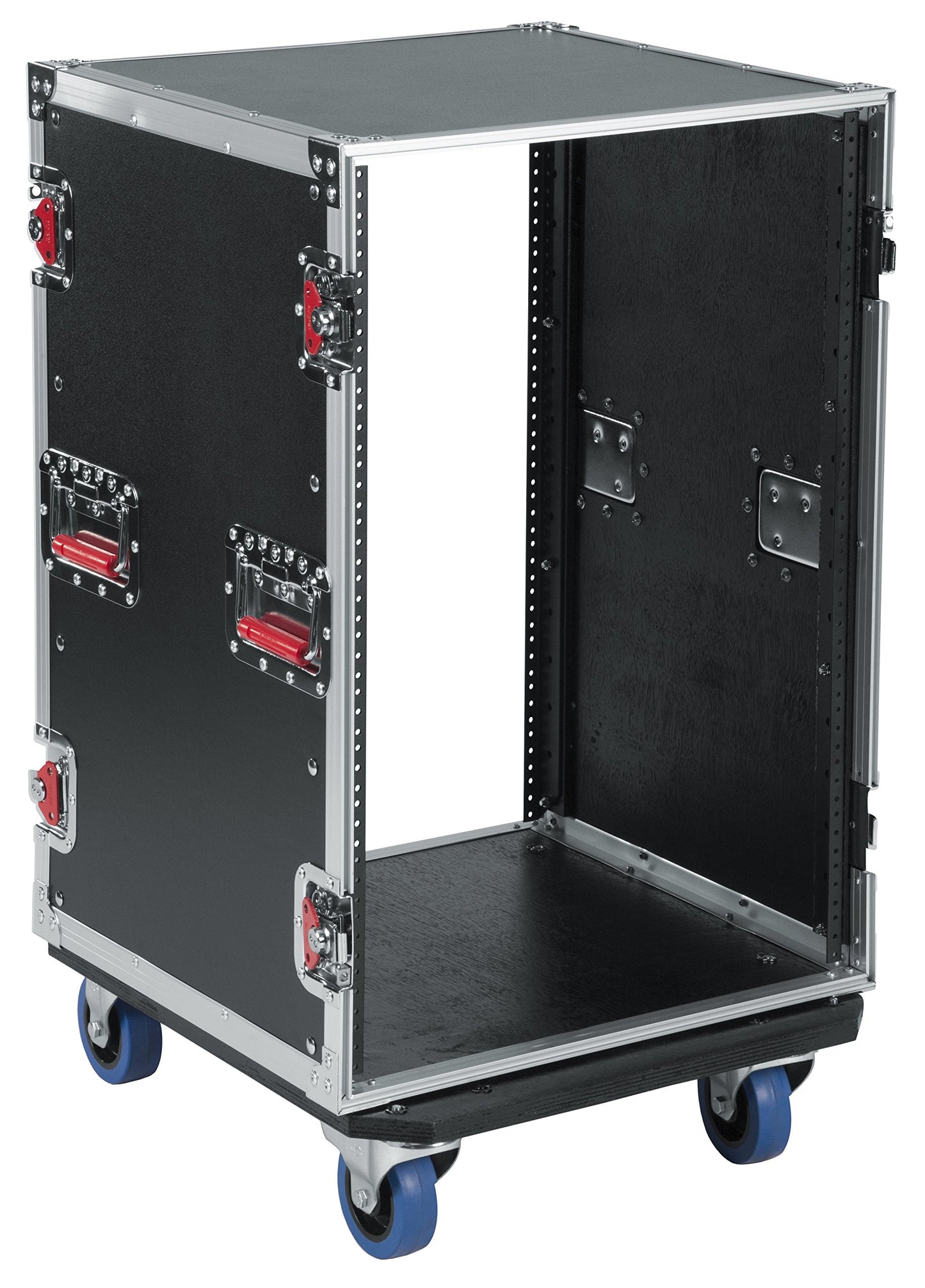 Gator Cases G-TOUR Audio Road Rack with Heavy-Duty Casters and Tour Grade Hardware; 17" Rackable Depth, 16U (G-TOUR 16U CAST)