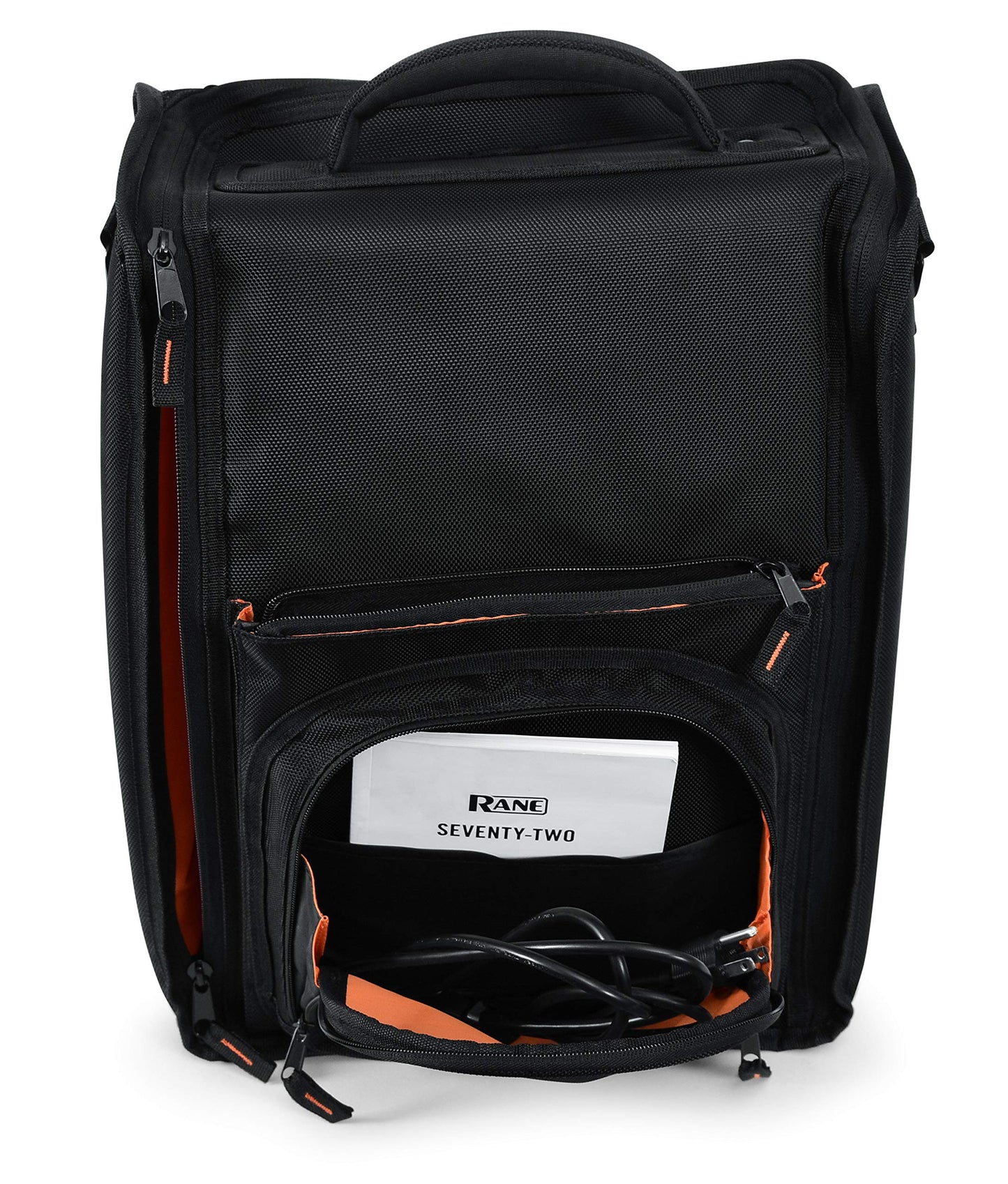 Gator Cases Club Series DJ Messenger Style Two-Channel Mixer Carry Bag with Bright Orange Interior; Designed to fit the Rane 72 (GCLUBRN72)