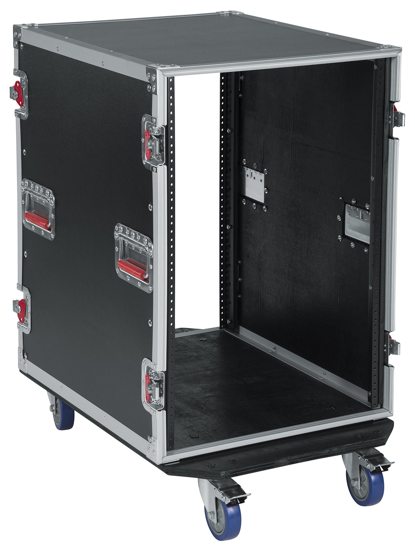 Gator Cases G-TOUR Deep Audio Road Rack with Heavy-Duty Casters and Tour Grade Hardware; 24" Rackable Depth, 16U (G-TOUR 16U CAST)