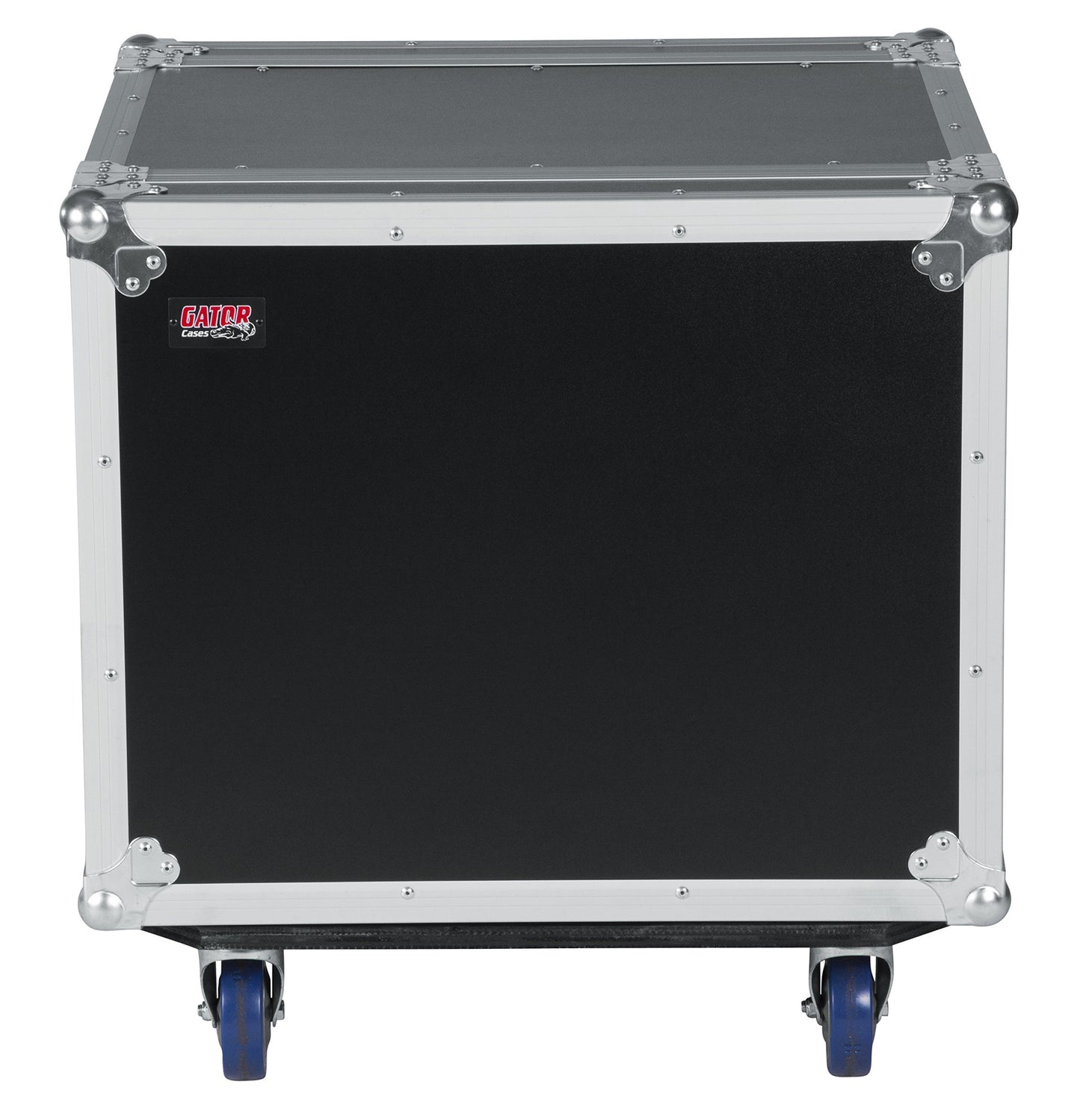Gator Cases G-TOUR Road Ready Shock Rack Case with Heavy Duty Casters and Tour Grade Hardware; 17" Rackable Depth, 8U (G-TOUR SHK8 CAS)