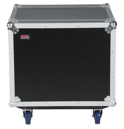 Gator Cases G-TOUR Road Ready Shock Rack Case with Heavy Duty Casters and Tour Grade Hardware; 17" Rackable Depth, 8U (G-TOUR SHK8 CAS)