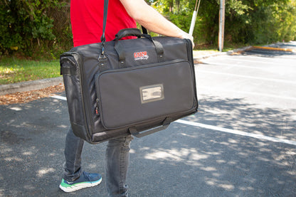 Gator Padded Nylon Dual Carry Tote Bag for Transporting (2) LCD Screens, Monitors and TVs Between 40" - 45"; (G-LCD-TOTE-LGX2)