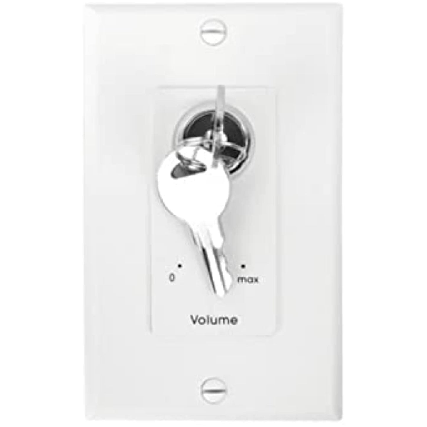 Lowell KL100-DW One-Gang Decorator Wall Plate with Key Switch, White