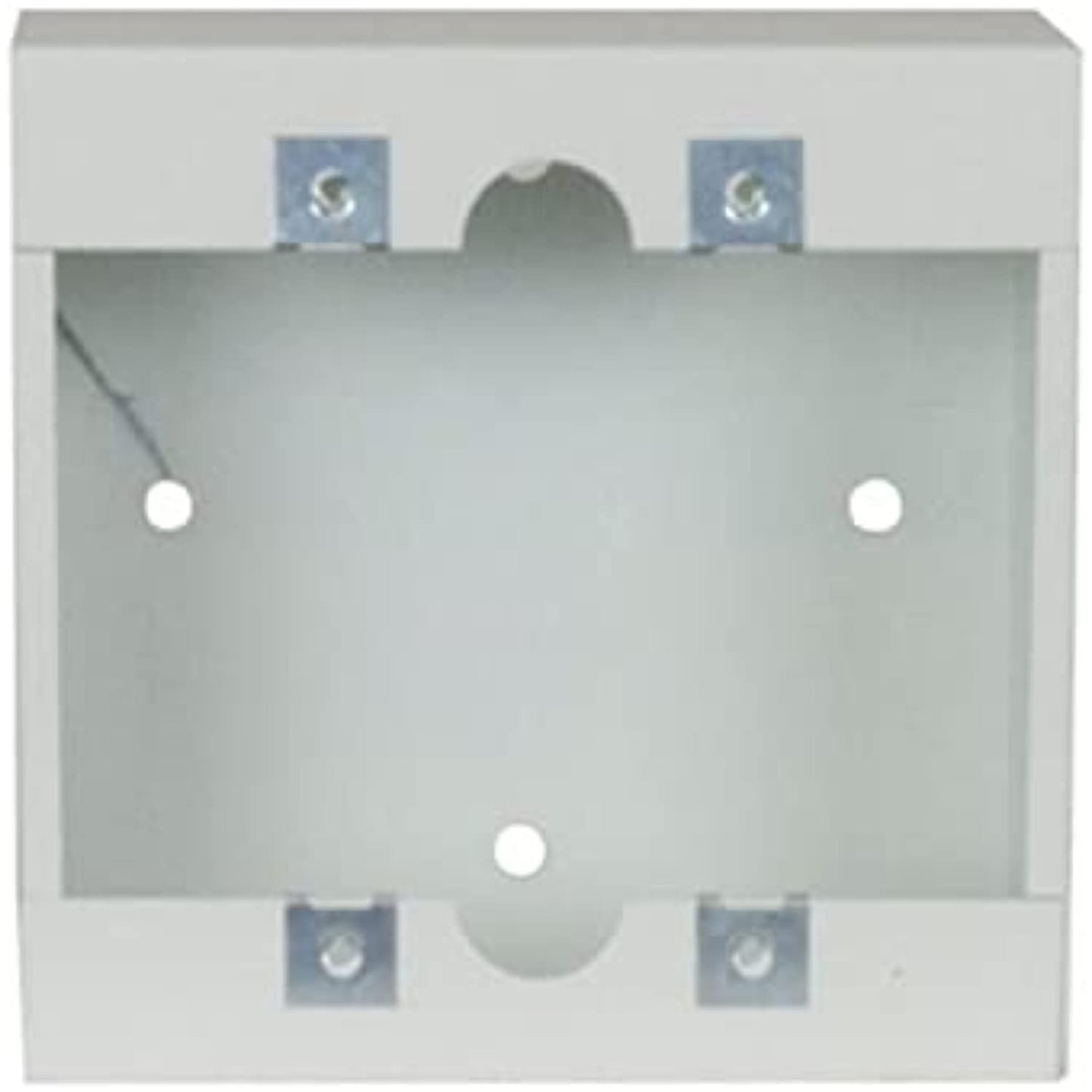 Lowell P1X-2 Two-Gang Surface Wall Box, White