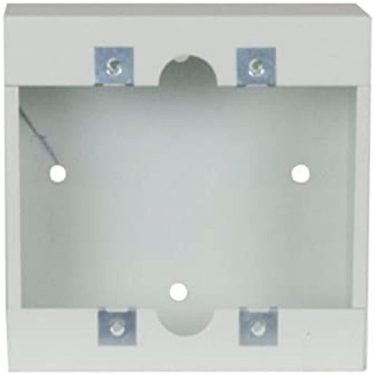 Lowell P1X-2 Two-Gang Surface Wall Box, White