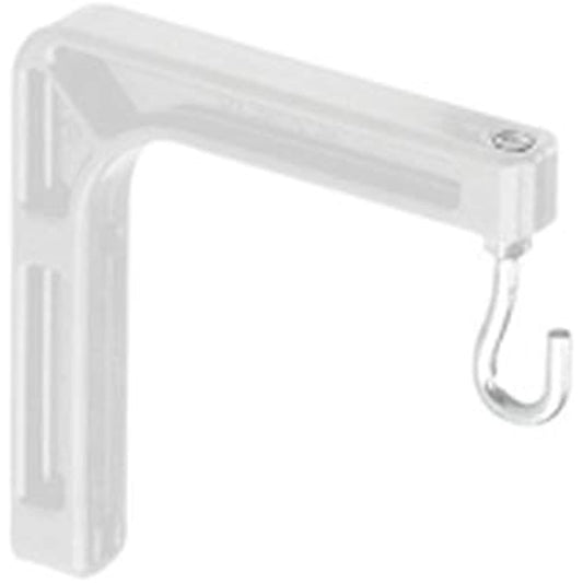 Manual Screen Wall Brackets - ON SALE - LOWEST PRICE ONLINE Size: No. 6 - 6" fixed length, Color White