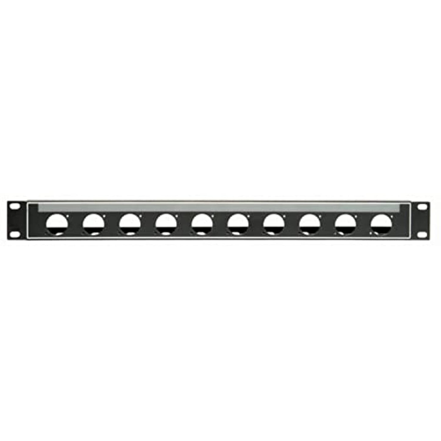 Lowell N10P-ID-1 Neutrik Panel with PocketID, 1U, 10 Slots