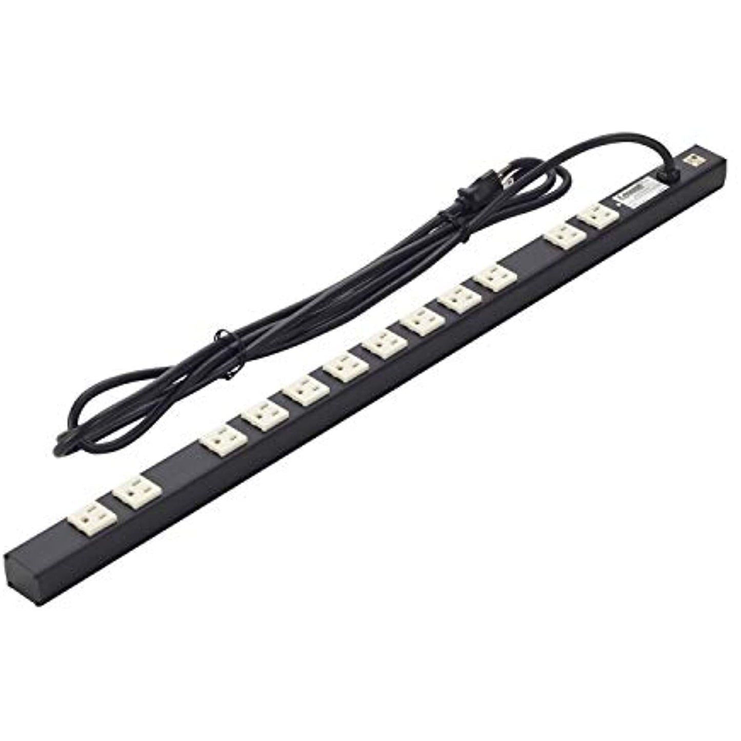 Lowell ACS-1512 Power Strip, 15A, 12 Outlets