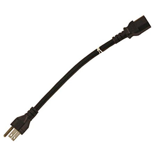 Lowell IEC-6X10 IEC Power Cord, 6-Inch, Straight Plug, 10-Pack