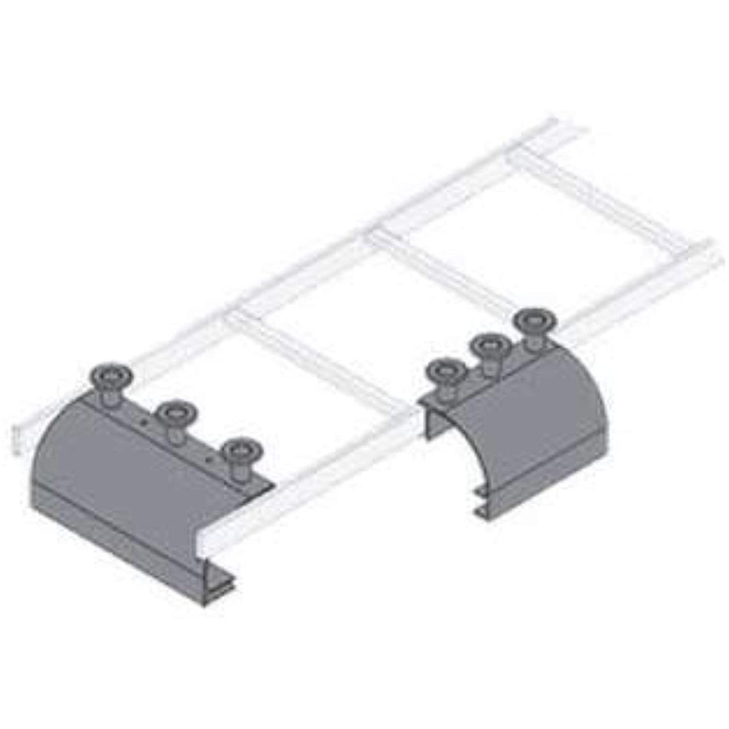Middle Atlantic CLH-ED11 Cable Ladder End Drop with 3 Spools