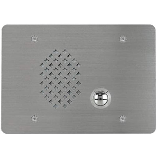 Lowell VRIC-3G-4525 Vandal-Resistant Intercom Station with Call Switch, 3-Gang, SS, 45 Ohm, 25V Transformer