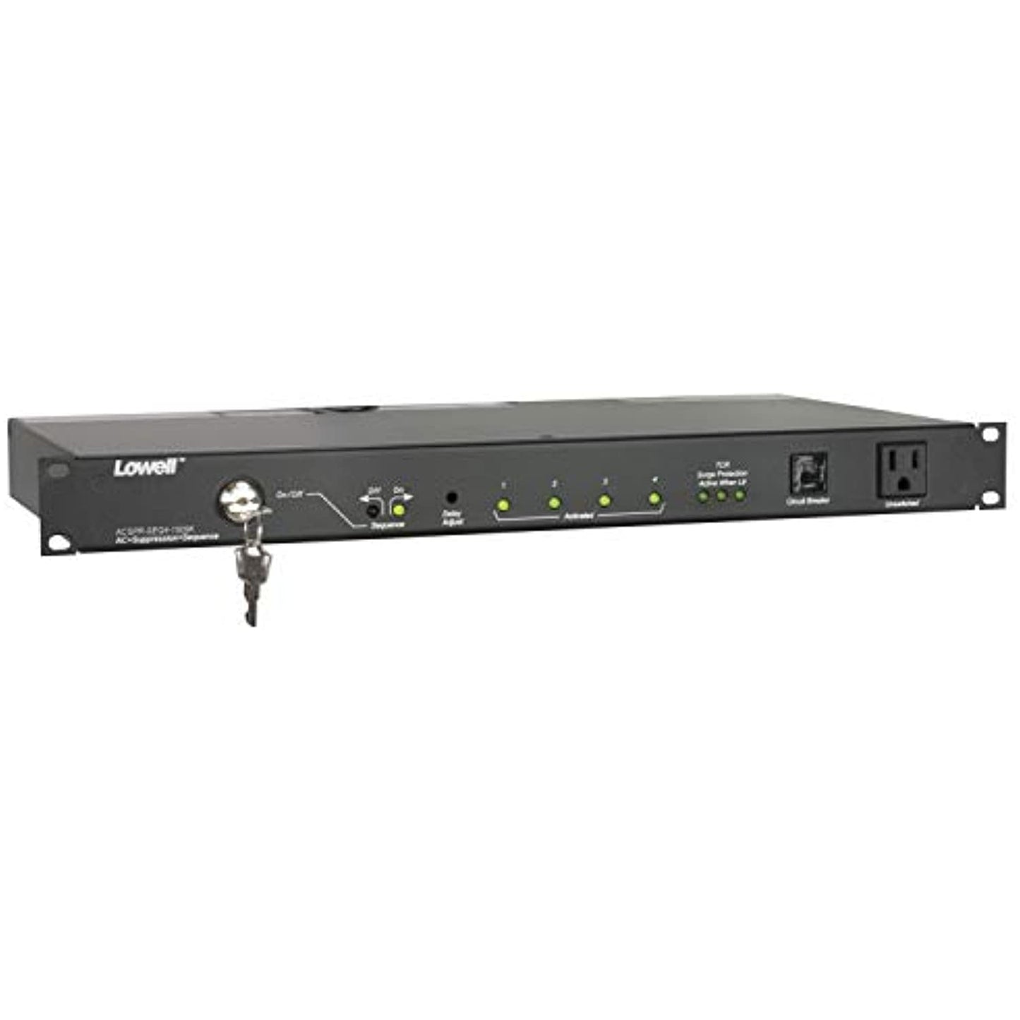 Lowell ACSPR-SEQ4-1509K Rackmount Sequencer with 15A Power Outlets
