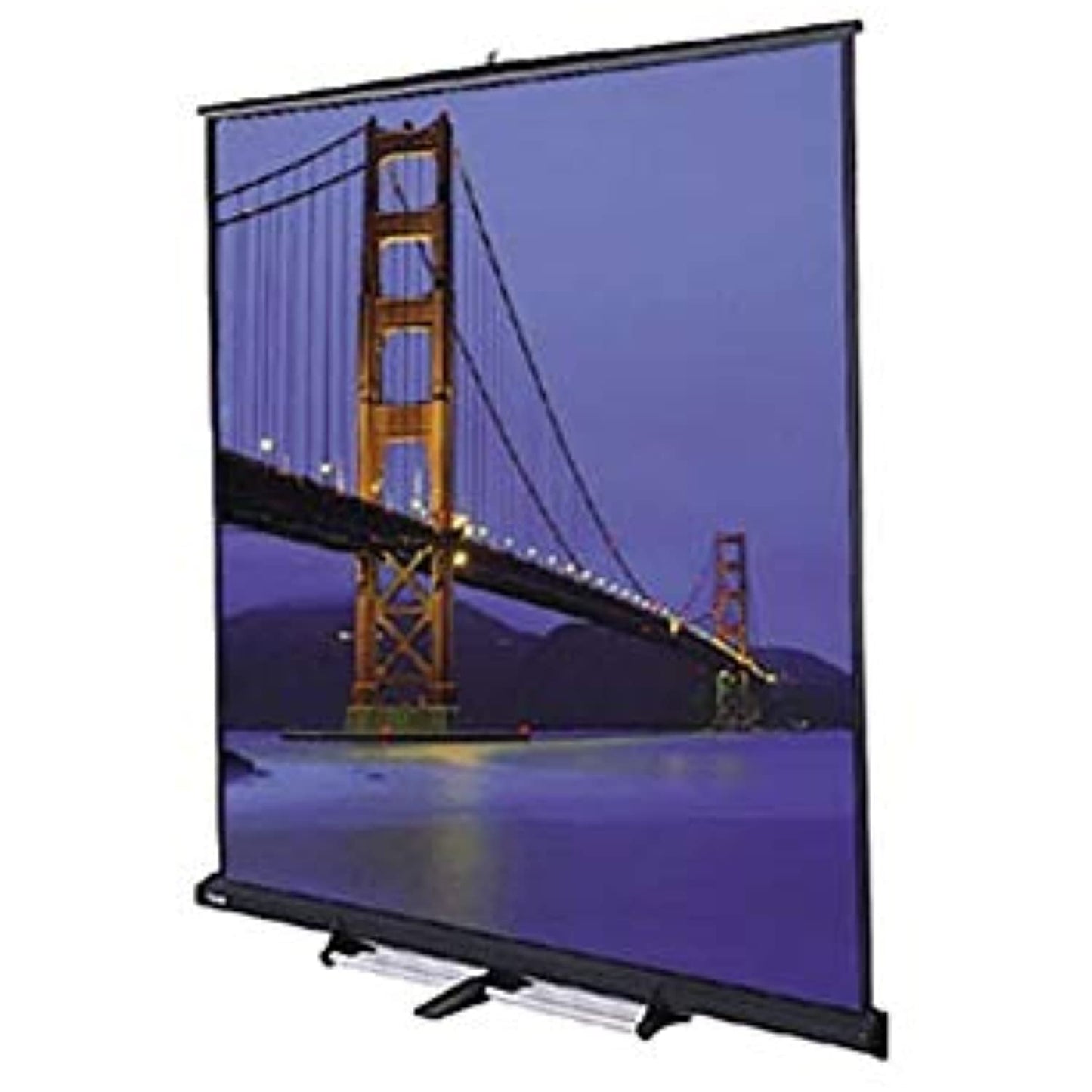DA-LITE 12X12 Floor Model C Matte White Portable Floor Screen