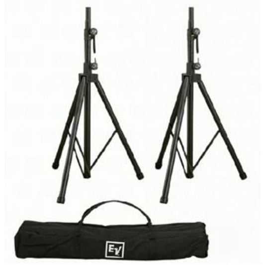 Electro Voice TSP 1 Aluminum Tripod Speaker Stand Pair With Carry Bag