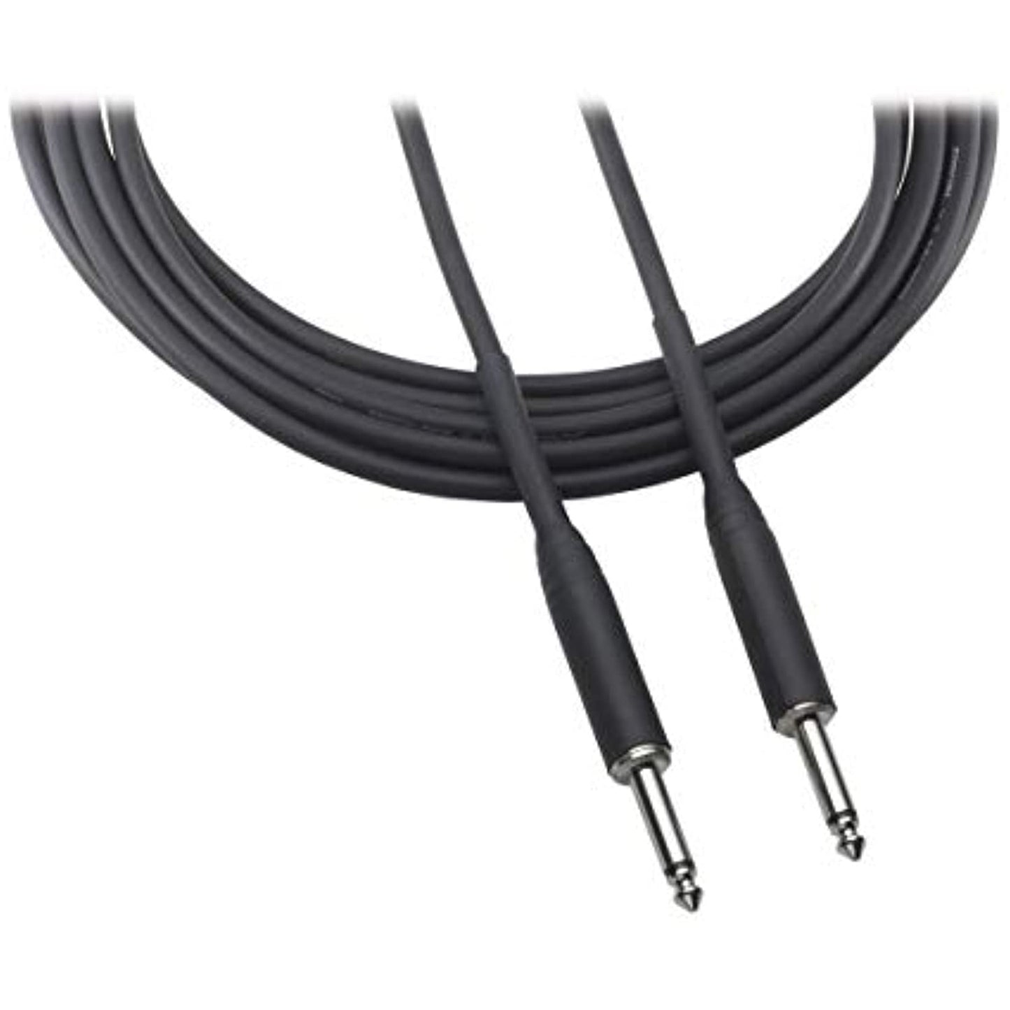 Audio-Technica AT8390 1/4" Male to 1/4" Male Premium Instrument Cable, 3 Feet