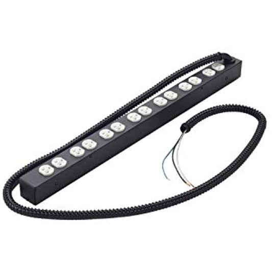 Lowell ACS-2014-HW Power Strip, 20A, 7 Duplex Outlets, Hardwired