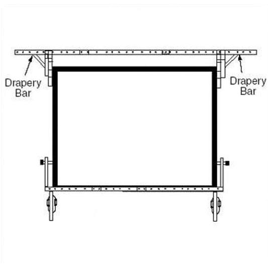 Drapery Bars for Dress Kit Size: Slide - 56" x 86"