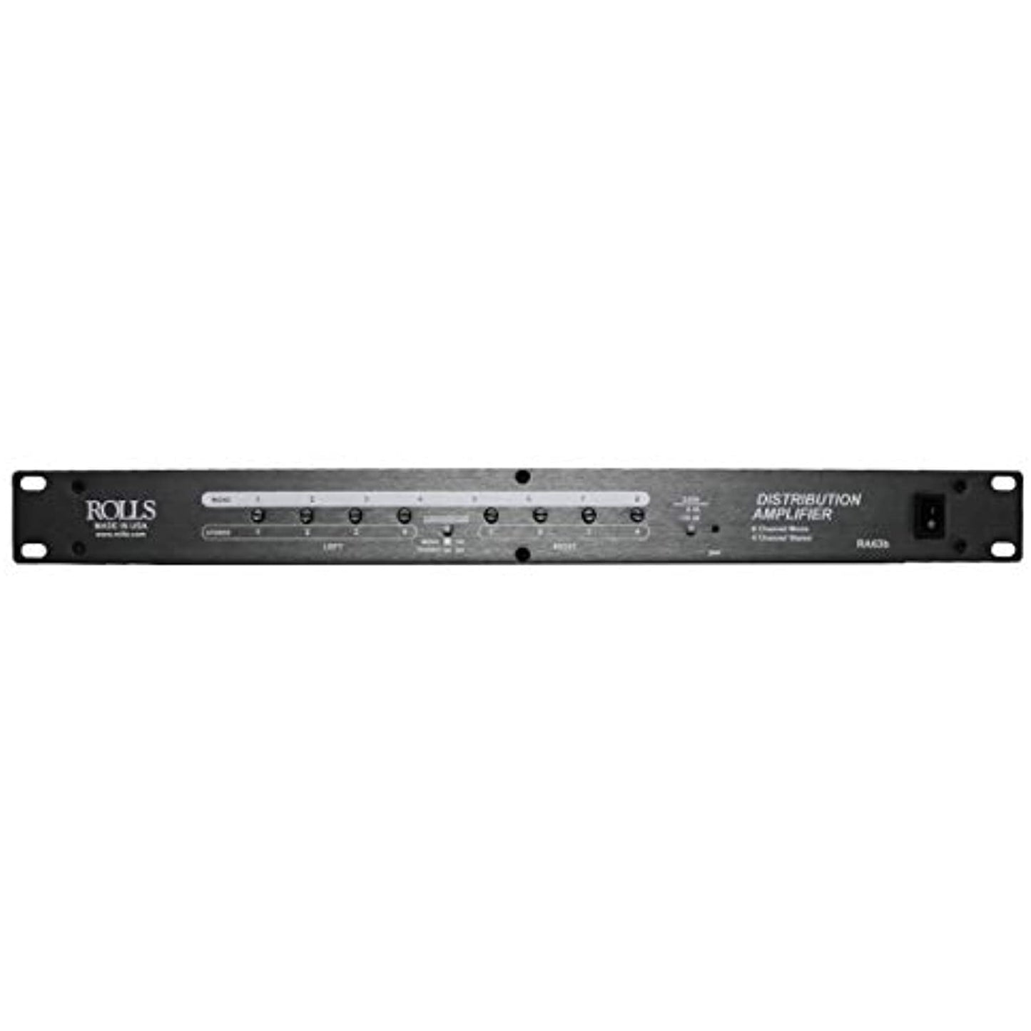 ROLLS RA63b Eight Channel Audio Distribution Amplifier, Rack Mountable