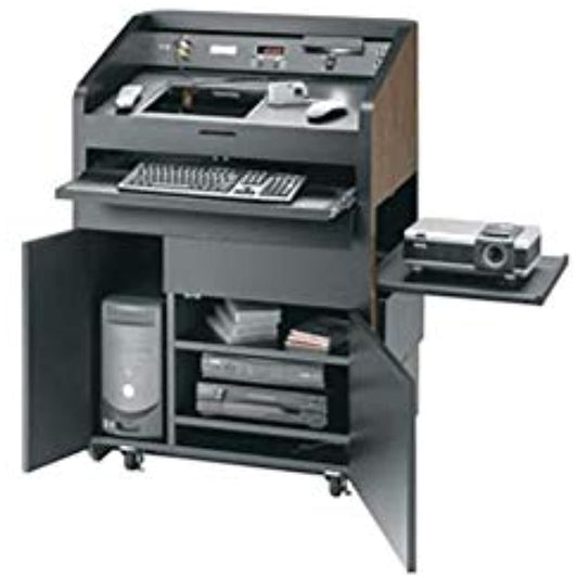 Da-Lite Concord Multi-Media Floor Lectern - 40.50" x 29" x 48.0" - Wood