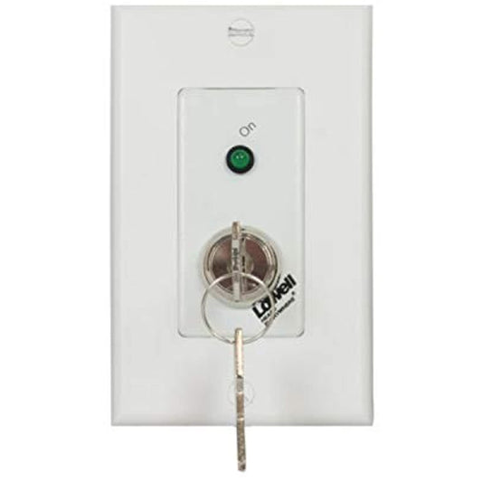 Lowell RPSW-KP-RJ Maintained SPST Low-Voltage Key Switch with RJ45 Connector