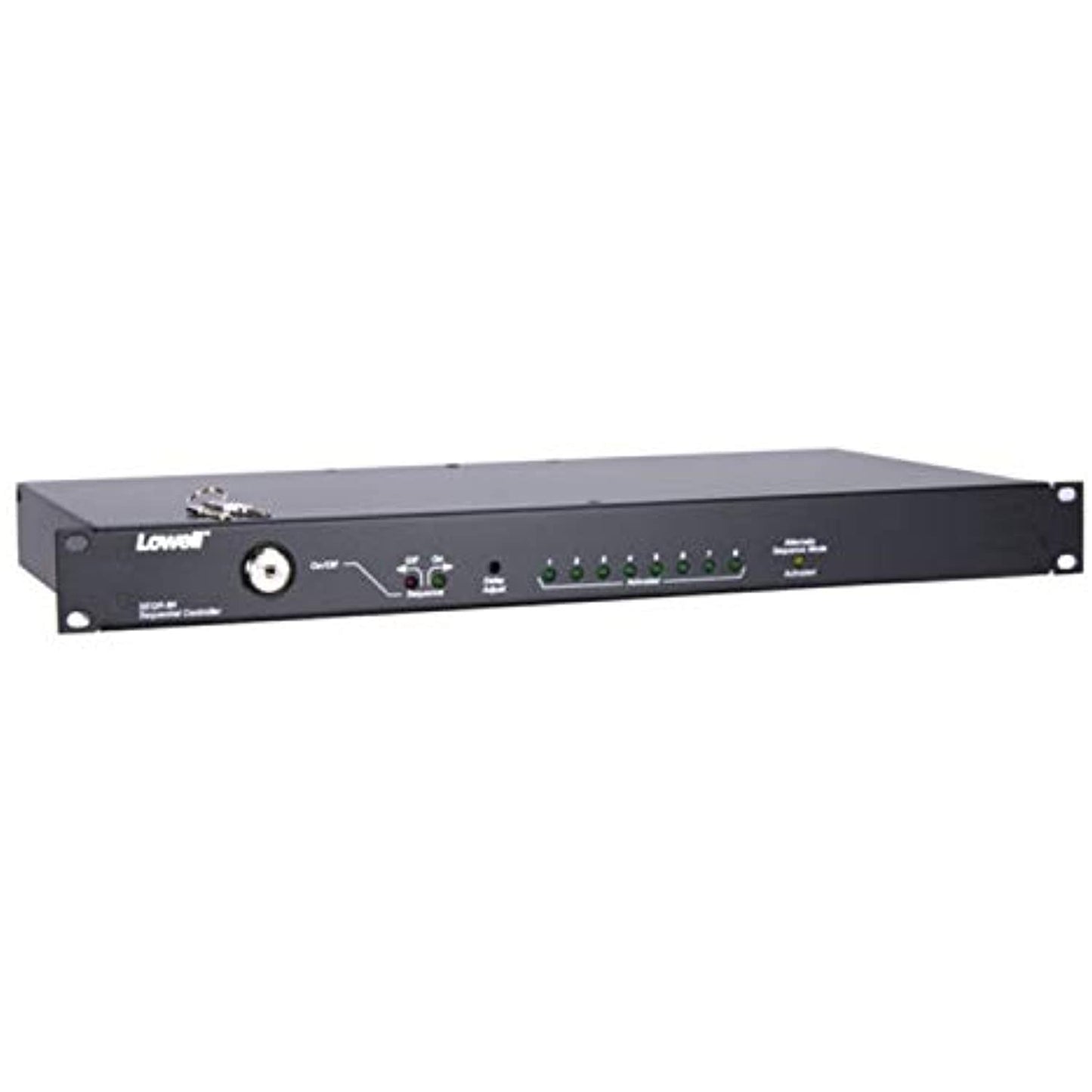 Lowell SEQR-8K Classic Power Sequencer, 8-Step, 1U Rackmount Panel, Key Switch, ASM