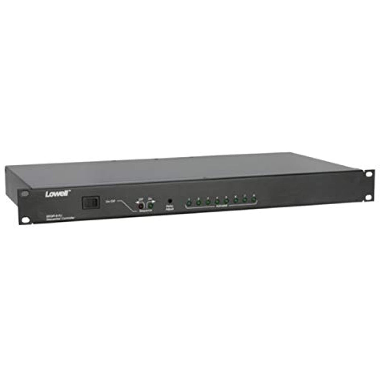Lowell SEQR-8RJ Classic Power Sequencer, 8-Step, 1U Rackmount Panel, Rocker Switch, ASM, RJ45