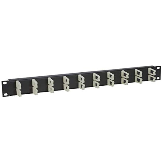 Lowell CMC-1HV 1U Cable Management Panel with Plastic Flex Wire Saddles