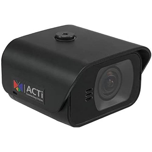 ACTi Q22 2MP Outdoor Micro Box Camera with Basic WDR, SLLS, Fixed lens, f2.55mm/F2.2 (HOV:110.3°), H.264, 1080p/30fps, DNR, Built-in Microphone, MicroSDHC/MicroSDXC, PoE/DC12V, IP68, IK10