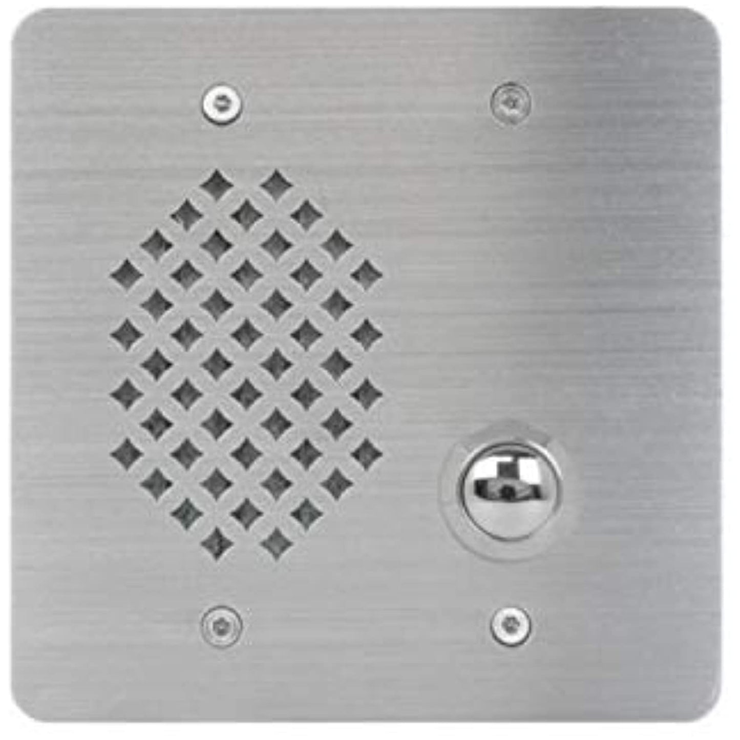 Lowell VRIC-2G-4525 Vandal-Resistant Intercom Station with Call Switch, 2-Gang, SS, 45 Ohm, 25V Transformer