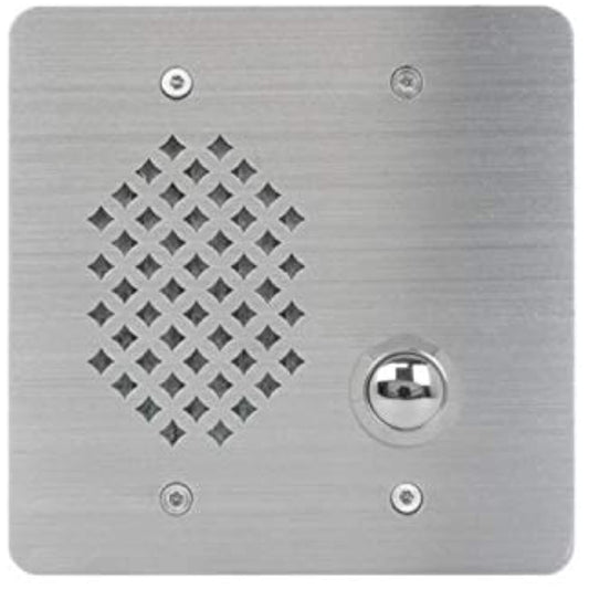 Lowell VRIC-2G-4525 Vandal-Resistant Intercom Station with Call Switch, 2-Gang, SS, 45 Ohm, 25V Transformer