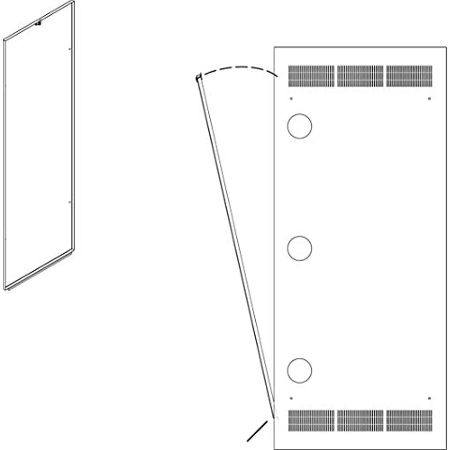Slim 5 Rear Access Pan Rack Height: 36.75" H (21U space)