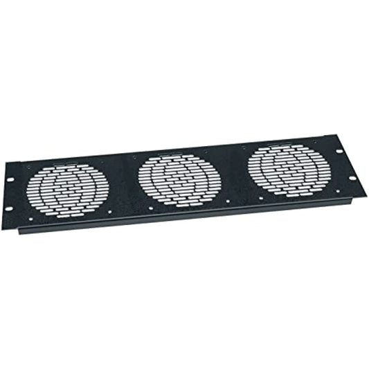 Fan Panel Accommodates: Three 4 1/2" Fans, Finish: Black Textured Powder Coat
