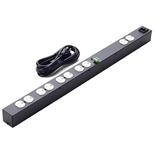 Lowell ACS-1510-RPC Power Strip, 15A, Remote Control, 5 Duplex Outlets, 4 Switched