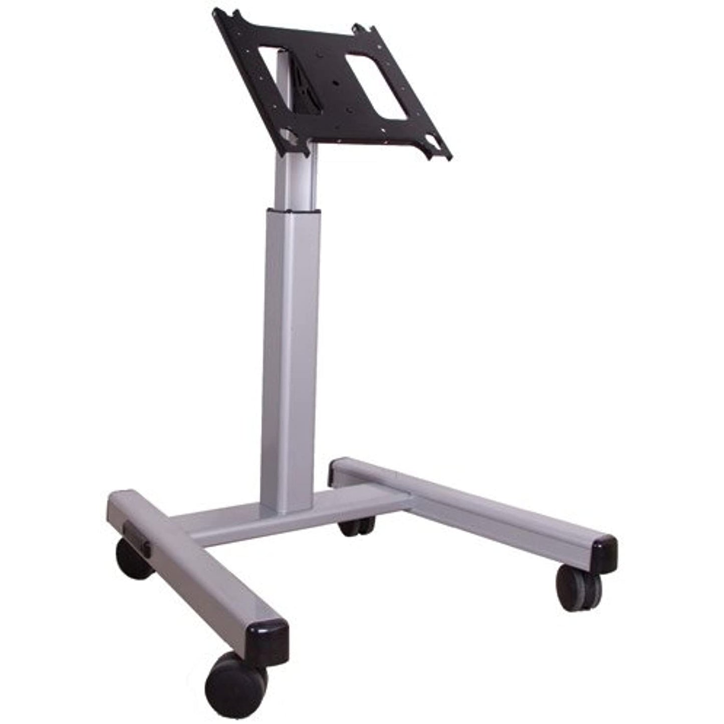 Adjustable Flat Panel Monitor Cart (Cart Only) Color: Silver