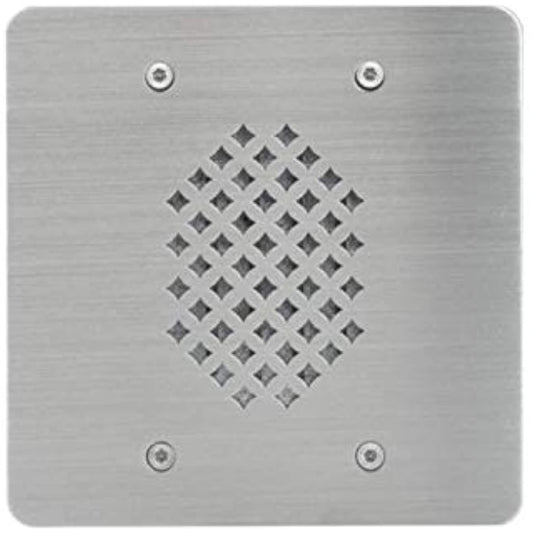 Lowell VRI-2G-45 Vandal-Resistant Intercom Station, 2-Gang, SS, 45 Ohm