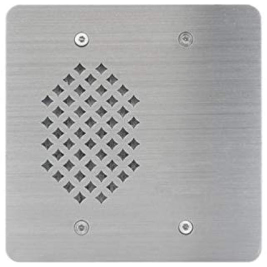 Lowell VRI-2G-4525 Vandal-Resistant Intercom Station, 2-Gang, SS, 45 Ohm, 25V Transformer