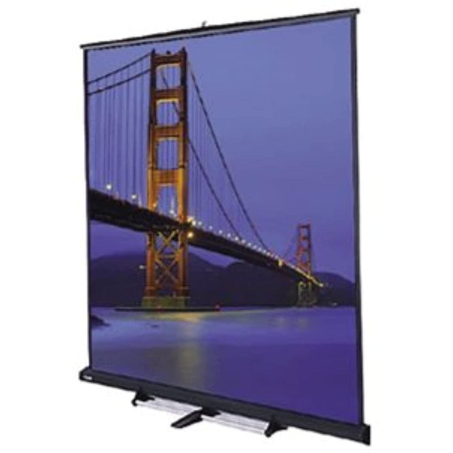 Model C Floor Manual Pull-Down Matte White Screen 120X120IN