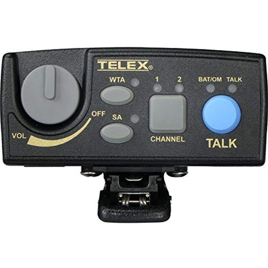 RTS TR-80N-HER 2-Channel Wireless Synthesized Portable Beltpack, 4F Headset, 500-518 MHz