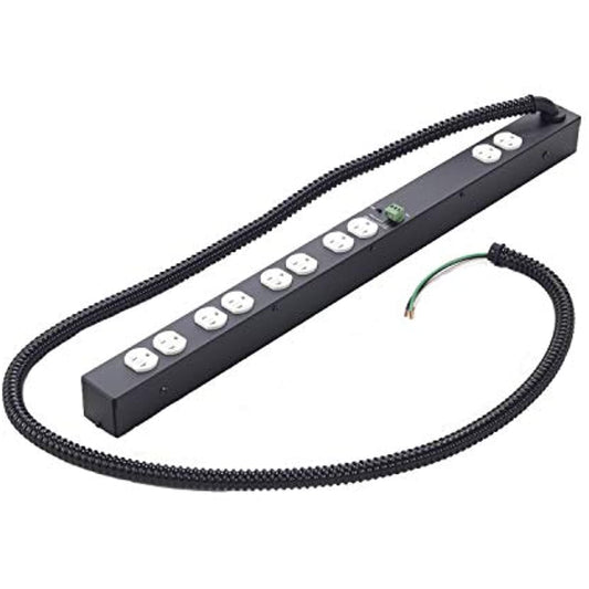 Lowell ACS-2010-RPC-HW Power Strip, 20A, Remote Control, 5 Duplex Outlets, 4 Switched, Hardwired