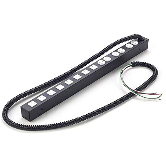 Lowell ACS-2014-2C-HW Power Strip, 20A, 2 Circuits, Hardwired