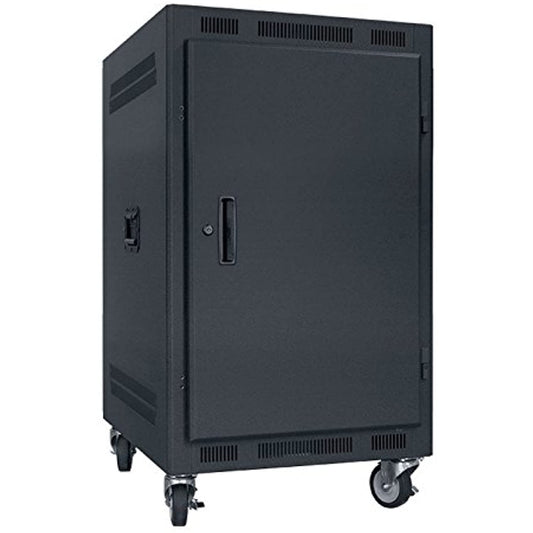 Lowell LPR-1427, 14U Portable Rack with Solid Door