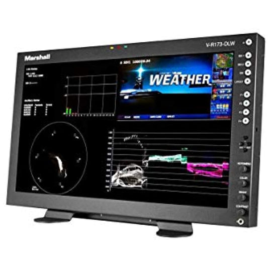 Marshall Electronics V-R173-DLW-DT 17.3" Full HD LED Monitor and Digital Analytics Workstation (Desktop)