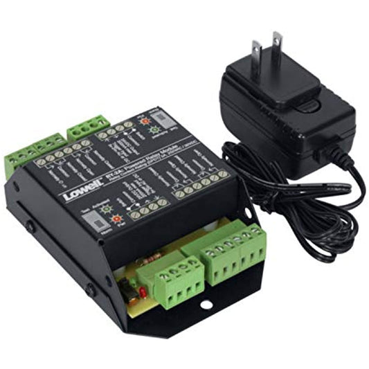 Lowell RY-2A Classic Relay Module, 5A, 24VDC/250VAC, 2-DPDT Relays, 5-Inch L x 3.28-Inch W X 1.69-Inch D