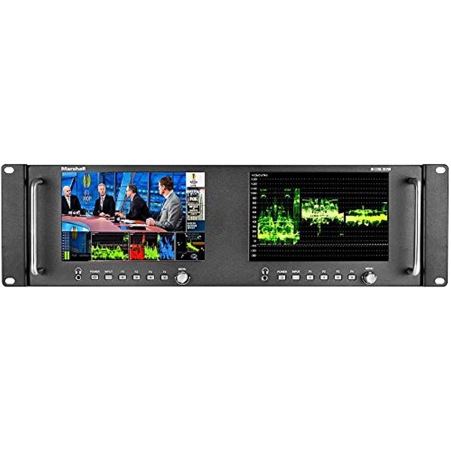M-LYNX-702W Dual 7" Loop Through 3G-SDI Rackmount Monitor with Loop Through HDMI Input/Output