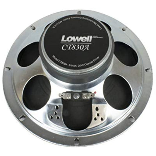 Lowell CT830A 8-Inch 20-Watt Coaxial Speaker Driver, Single Unit